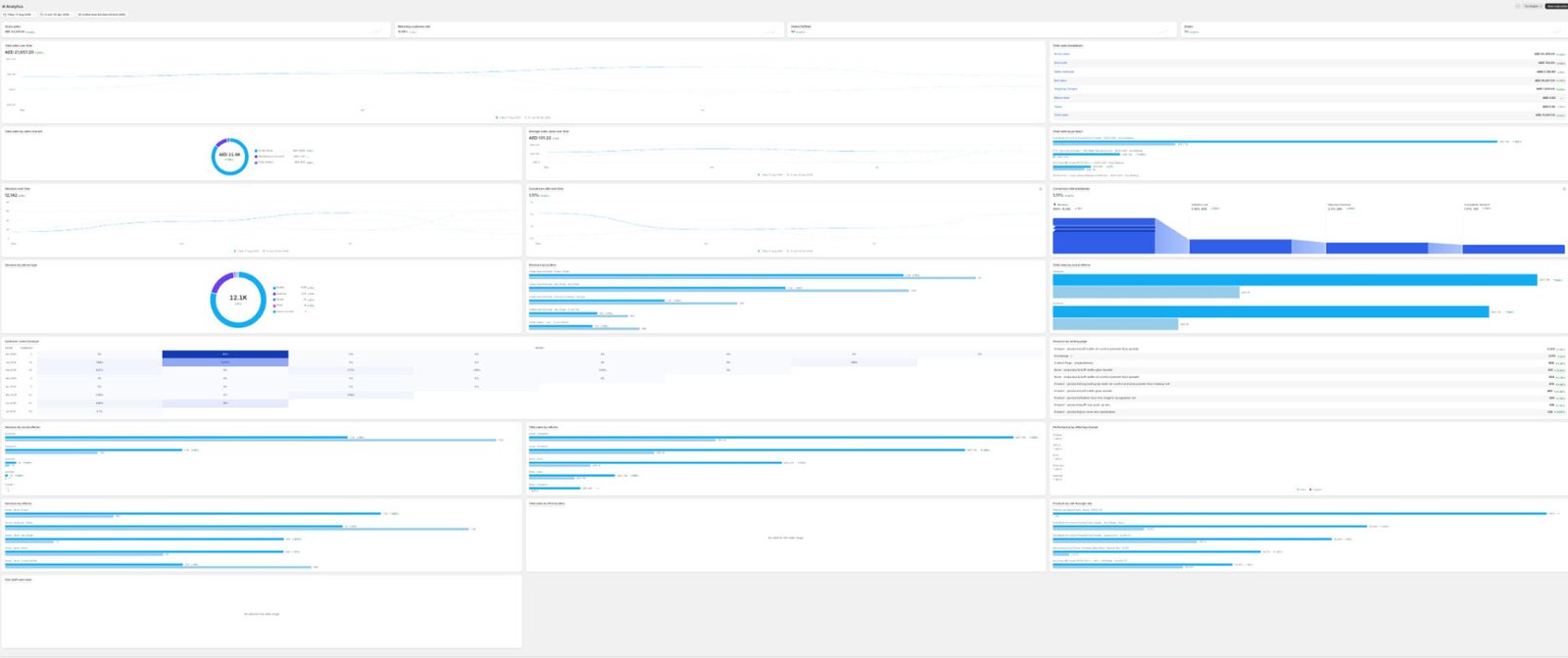 TRAYO Shopify ecommerce analytics overview